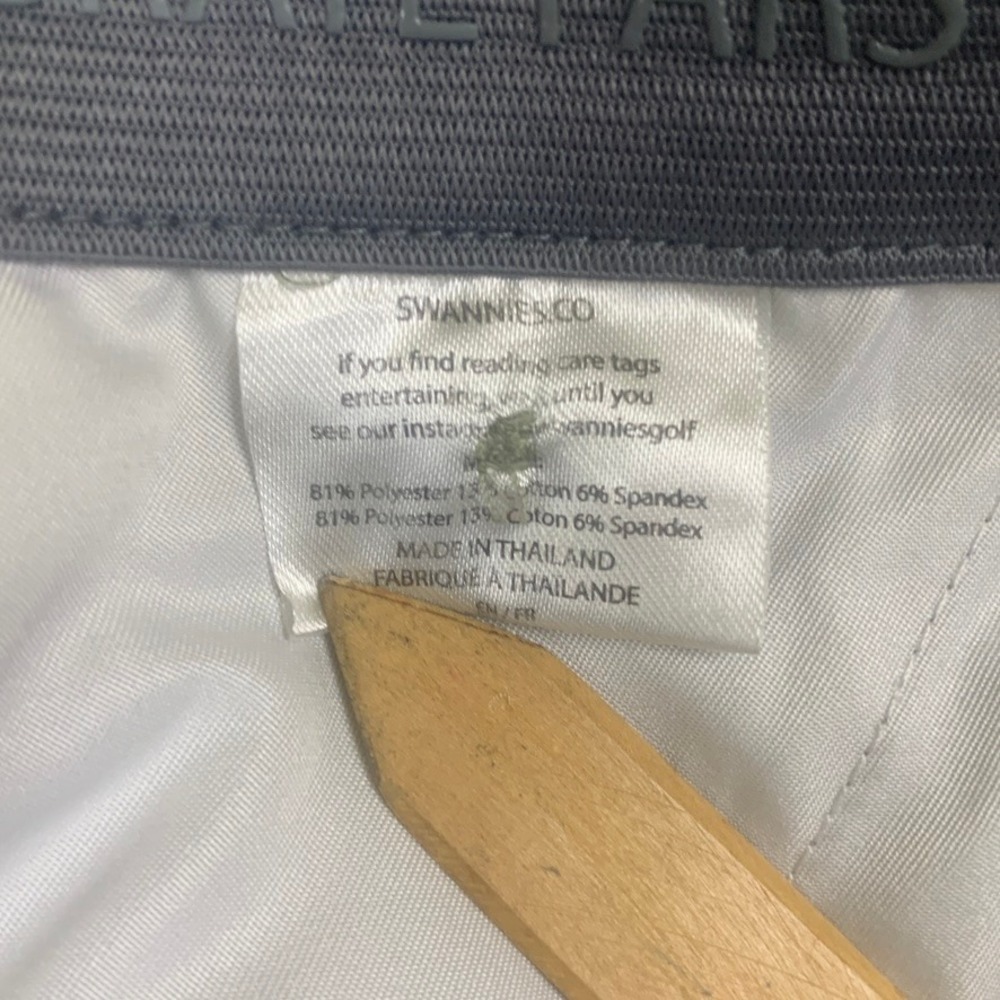 Swannies Golf Shorts Mens 34 Olive Green Performance Stretch Flat Front - Picture 7 of 10
